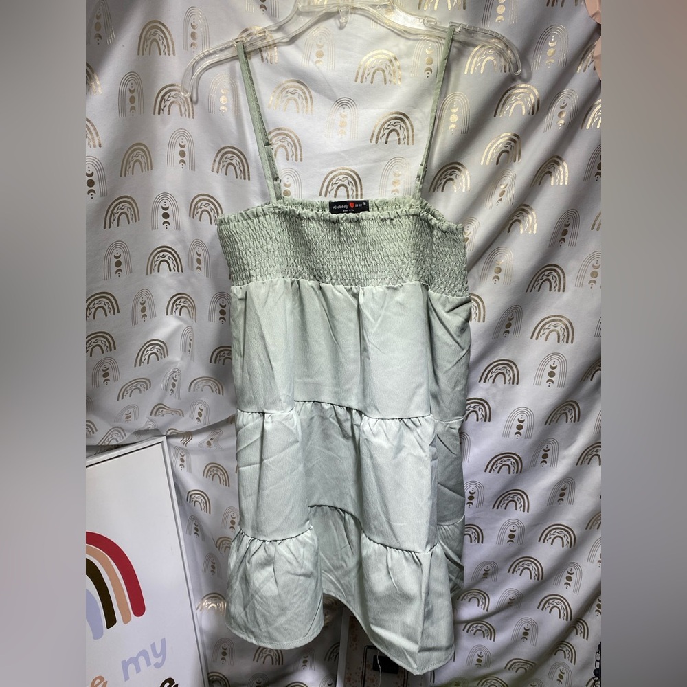 Absolutely Light Green Smocked Dress